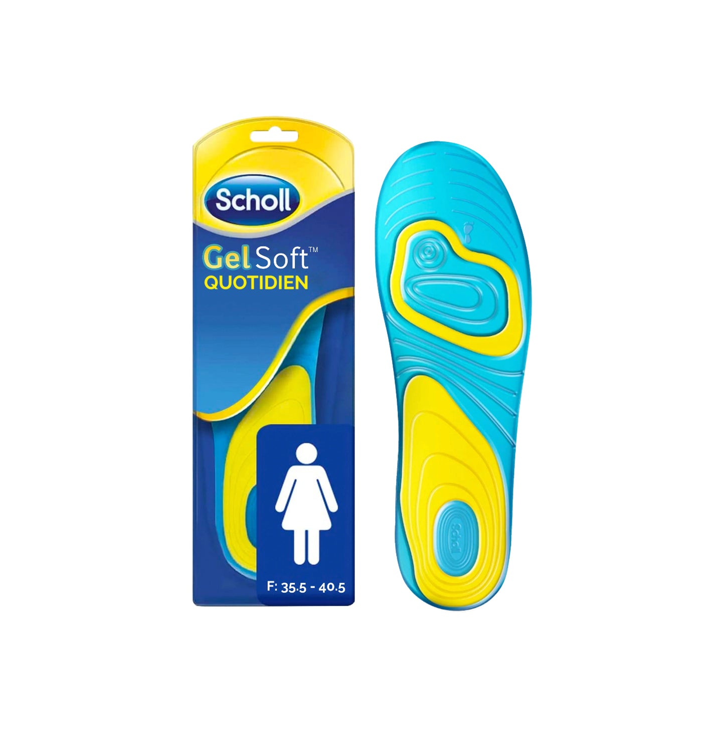 Semelles Scholl GelSoft Quotidien Femme Pointure 35.5 40.5