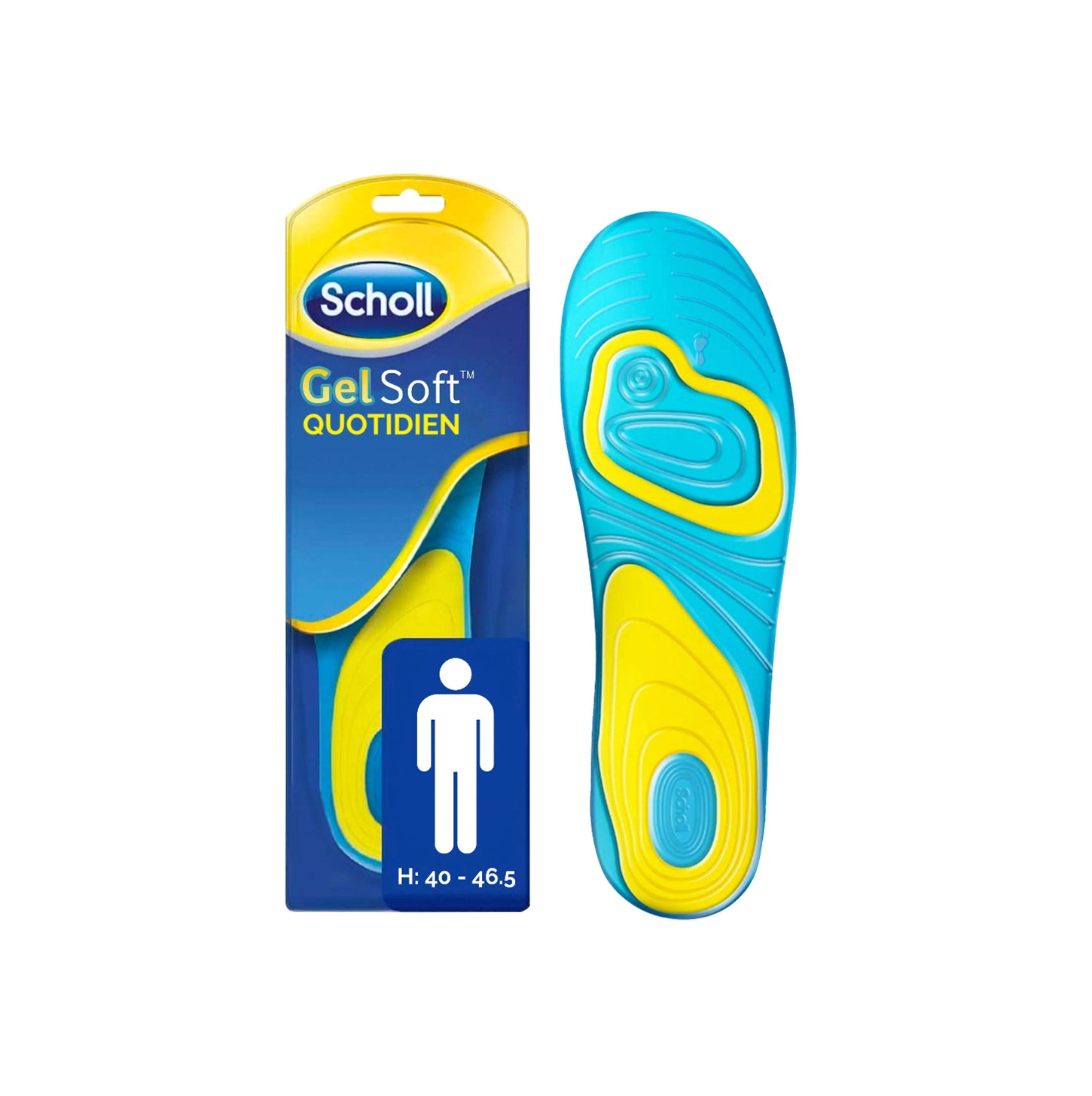 Semelles Scholl GelSoft Quotidien Homme Pointure 40 46.5