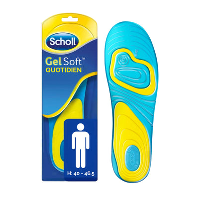 Semelles Scholl GelSoft Quotidien Homme - Pointure 40-46.5