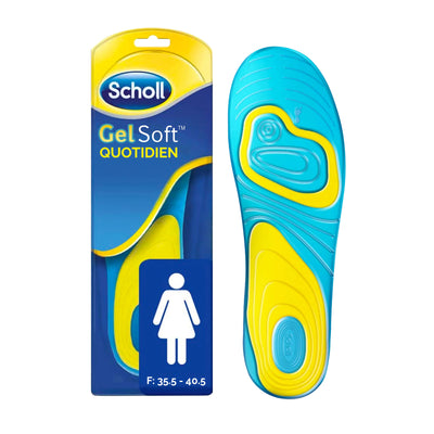 Semelles Scholl GelSoft Quotidien Femme - Pointure 35.5-40.5