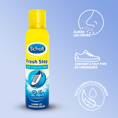 Scholl déodorant pour chaussures aérosol spray contre les