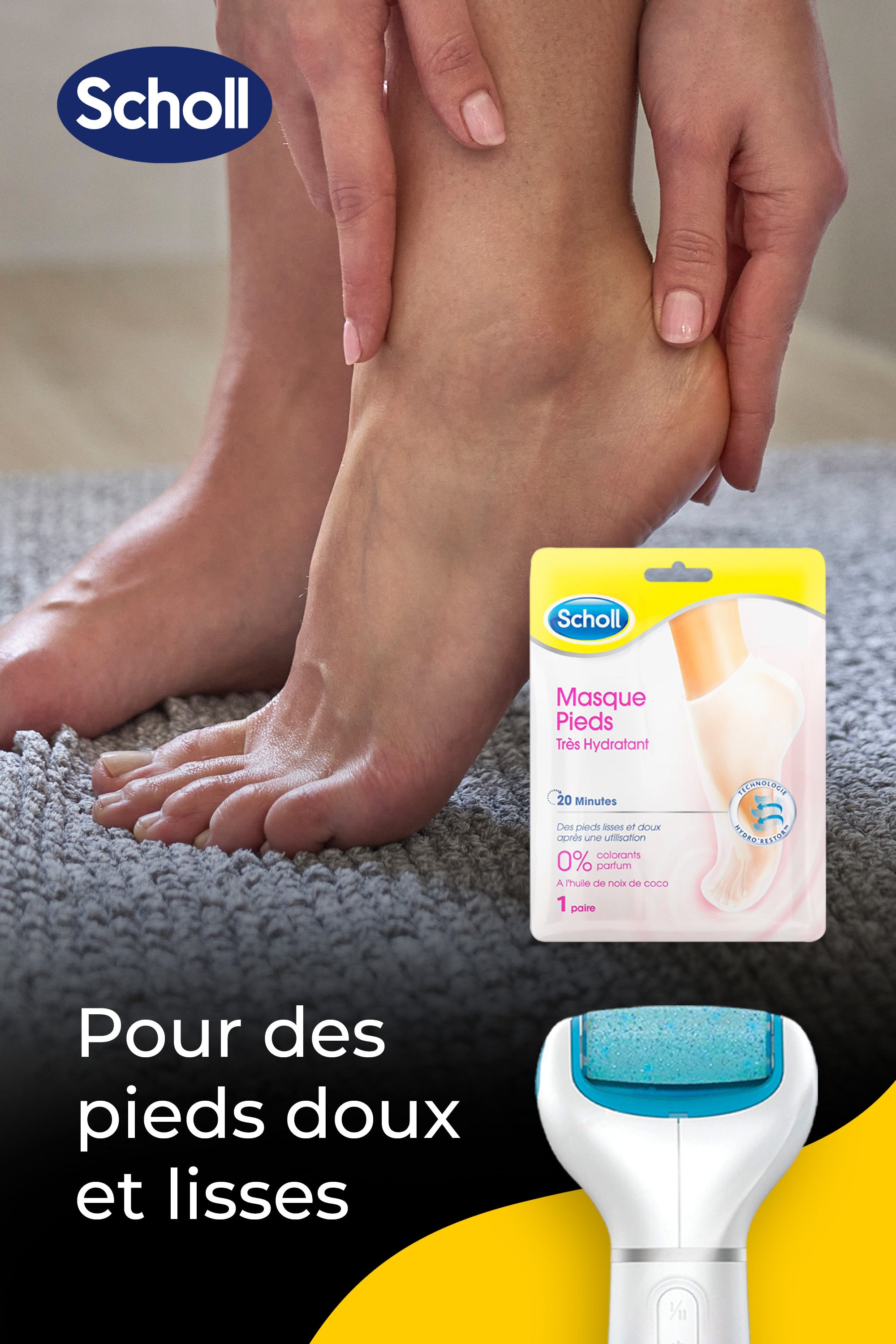 Scholl pieds deals peau morte