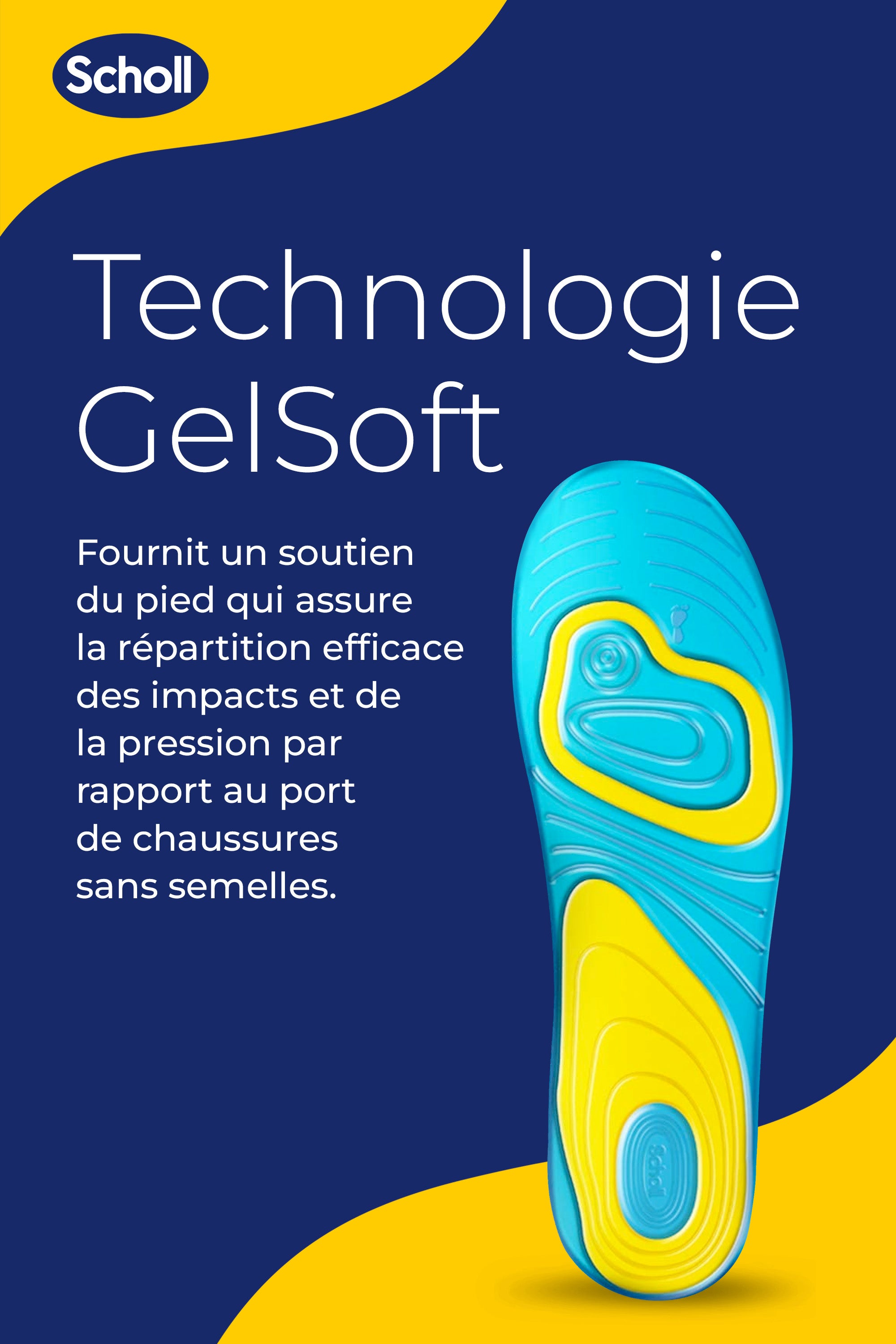 Semelles Scholl GelSoft Quotidien Homme Pointure 40 46.5